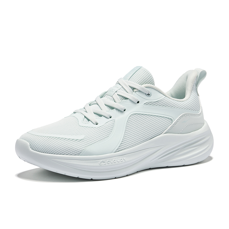 Erke Cushioning Breathable Low top Casual City Commuting Running Shoes Women’s Snowflake Cream