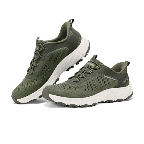 Skechers Hillcrest 2.0 Abrasion Resistant Low top Outdoor Shoes Men’s Olive Green