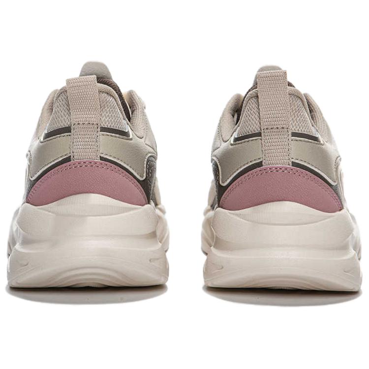 Erke Cushioning Lightweight Cushioning Lightweight Low top Casual Running Shoes Women’s Beige Pink Brown