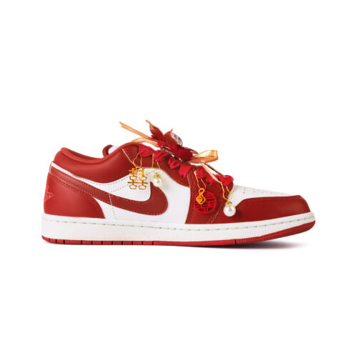 Jordan Air Jordan 1 Mutual Affection Leather Slip Resistant Low top Vintage Basketball Shoes Men’s Sand Dune Red