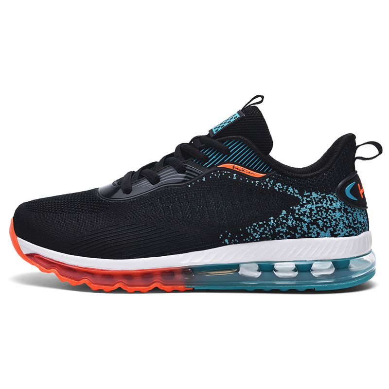 BIANSULONG Running Shoes Men’s Low Top Black Turquoise