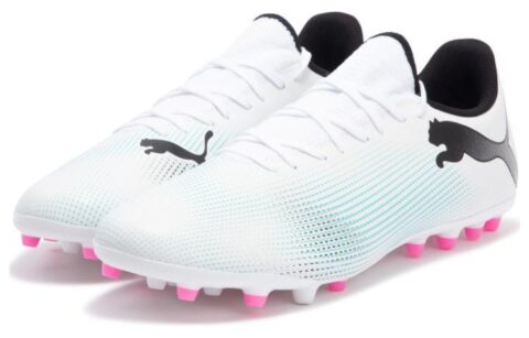 PUMA Future 7 Play Mg Cleats ‘White Blue Pink’