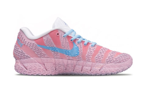 Nike Ja Morant 3 Abrasion Resistant Low top Basketball Shoes Unisex Pink Blue