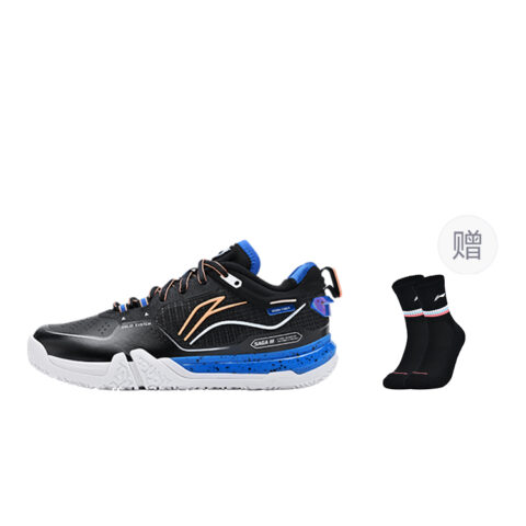 Li Ning Saga 3pro Low top Badminton Shoes Unisex Night Elf