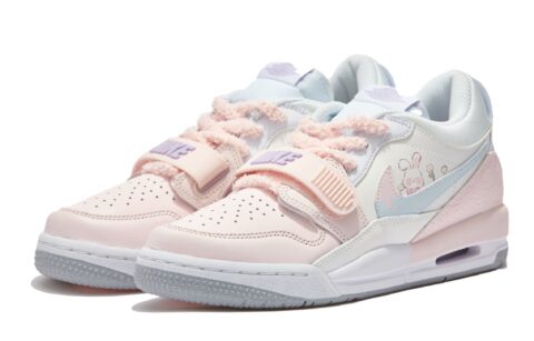 Jordan Legacy 312 Milk Rabbit Planet SAML Low top Vintage Basketball Shoes GS White Pink