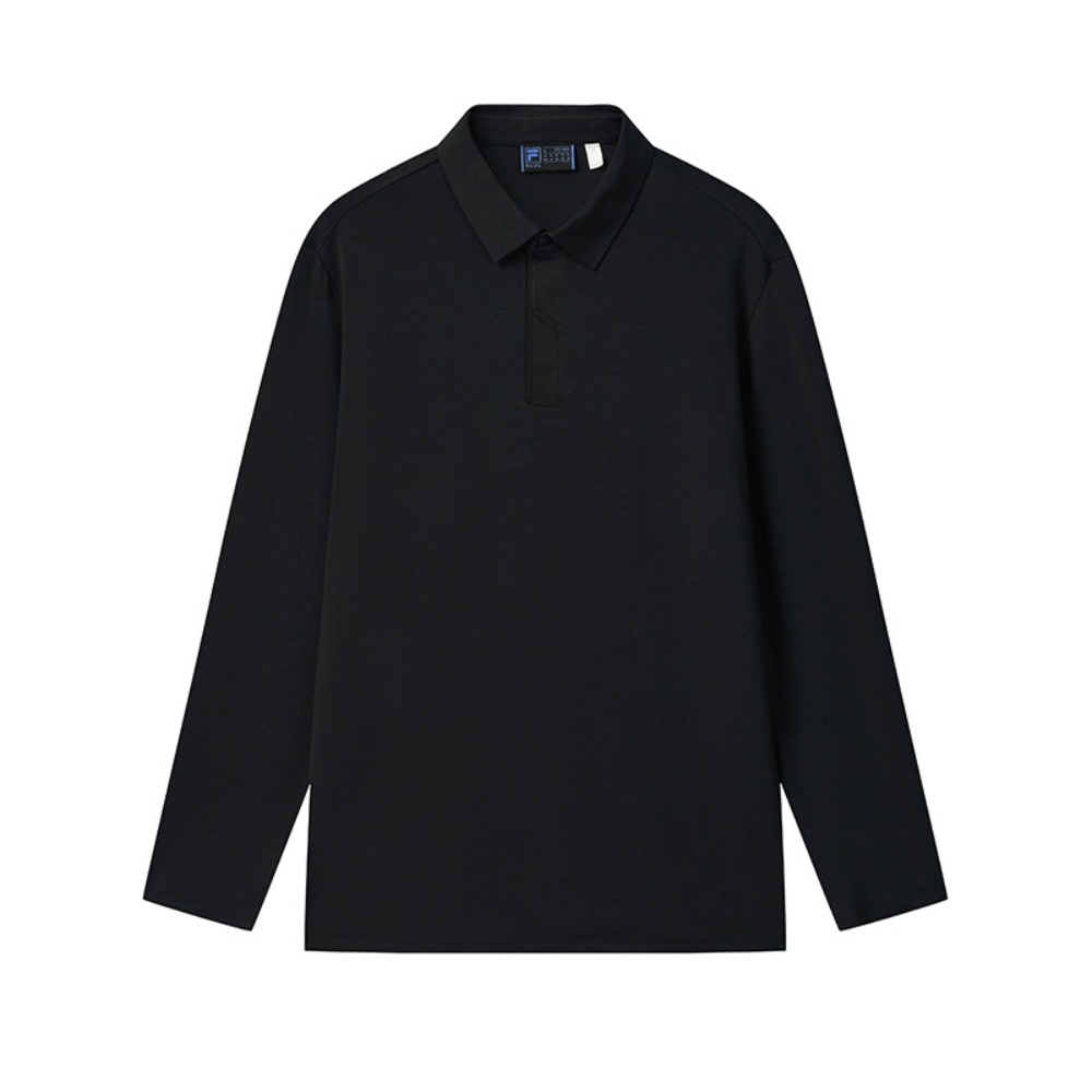 FILA Polo Shirts Men’s Jet Black Polo Collar Moderate Straight Fit
