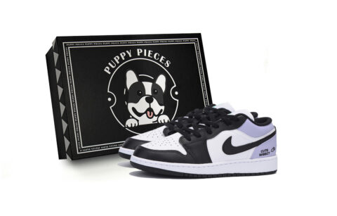 Jordan Air Jordan 1 Vintage Basketball Shoes Men’s Low Top White Purple