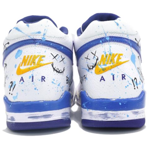 Nike Flight Legacy No Smile Leather Cushioning Slip Resistant Abrasion Resistant Mid top Vintage Basketball Shoes Men’s