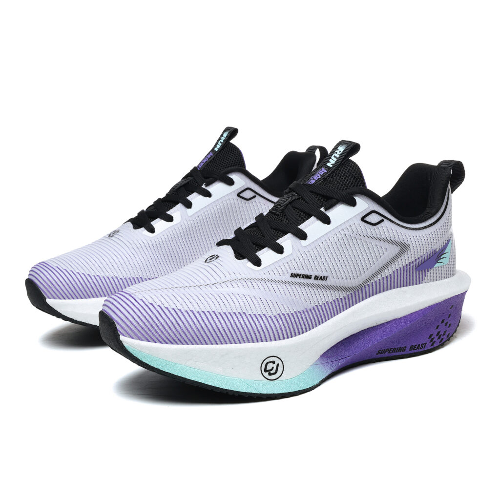 SUPERING BEAST Running Shoes Unisex Low Top White Purple