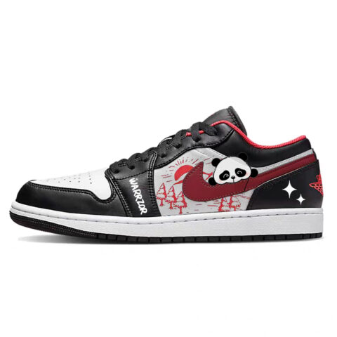 Jordan Air Jordan 1 Sunrise, Cute Bear Cat Cushioning, Wear Resistant Low top Vintage Basketball Shoes Men’s Black Red