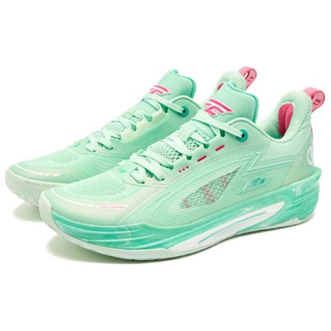 QIAODAN FE3.0 China Jade Cushioning Slip Resistant Abrasion Resistant Breathable Support Anti Twist Grip Low top