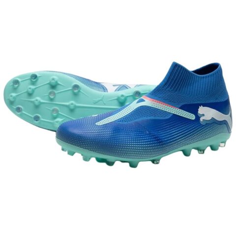 PUMA FUTURE 7 MATCH MG Multi Ground Artificial Turf Breathable Soccer Shoes Men’s Blue