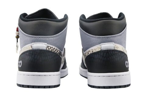 Jordan Air Jordan 1 Vintage Basketball Shoes Men’s Mid Top Black/Gray