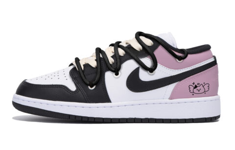 Jordan Air Jordan 1 Vintage Basketball Shoes Men’s Low Top Black Pink