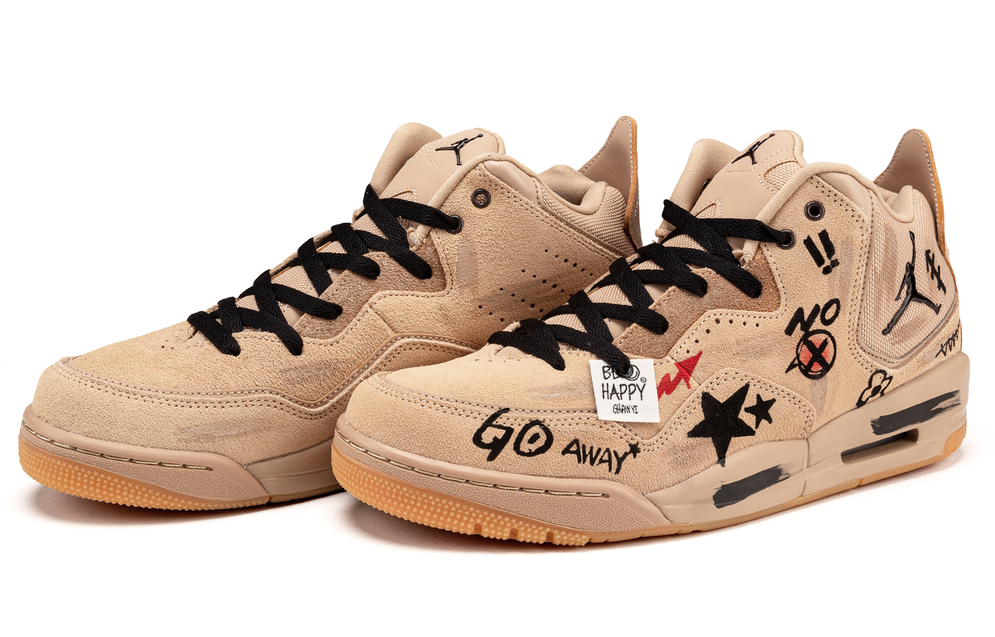 Jordan Courtside 23 Leather Abrasion Resistant Mid top Vintage Basketball Shoes Men’s Brown
