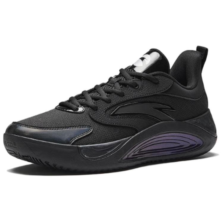 Anta Wear resistant And Lightweight Low top Basketball Shoes Men’s Basic Black