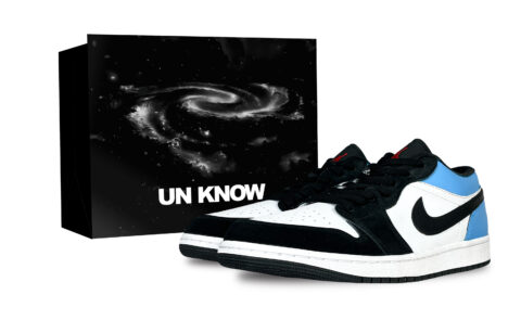 Jordan Air Jordan 1 Carolina Blue, Trendy Toy, Special Shopping Bag Abrasion Resistant Abrasion Resistant Low top