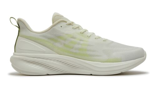 361° Cushioning Breathable Lightweight Low top Casual Sprint Running Shoes Men’s Feather White Light Fruit Green