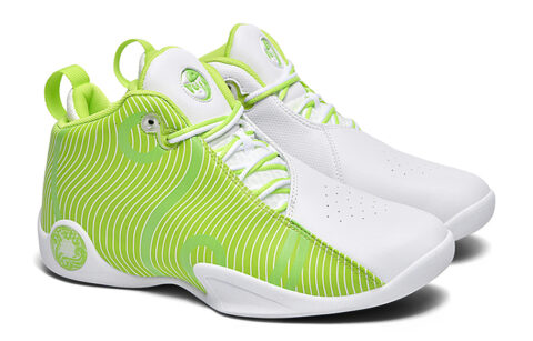 VOIT Basketball Shoes Men’s High Top White/Neon Green