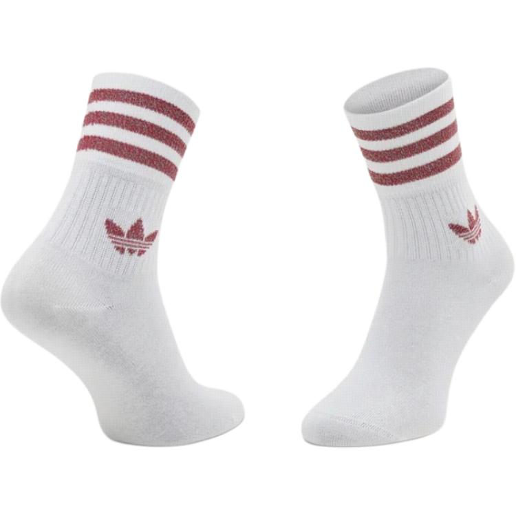 Adidas Originals Trefoil Collection Crew Socks Women’s 2 Pack White