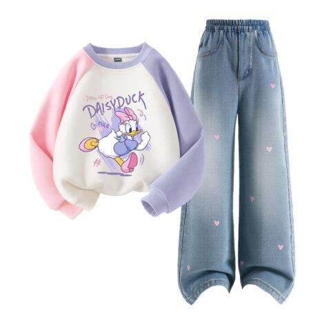 Disney Kids Casual Sportswear Crew Neck Moderate