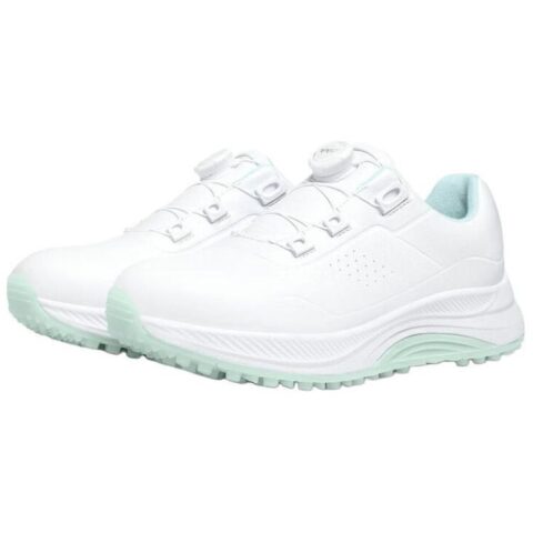 PGM Slip Resistant Abrasion Resistant Low top Golf Shoes Women’s White Green