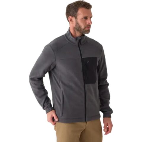 DECATHLON SOLOGNAC Fleece Clothing Men’s Carbon Gray/Black