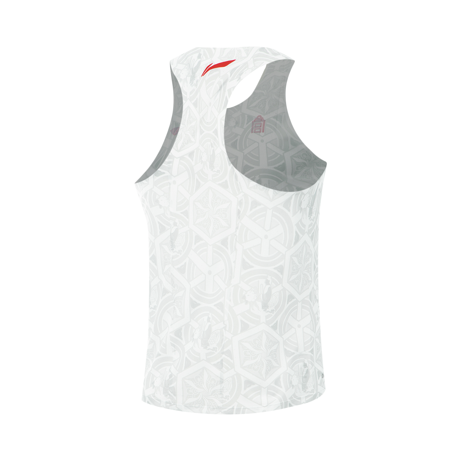 Li Ning Tank Top Men’s Ivory/Birch Gray/Mica Gray Full Coverage Print