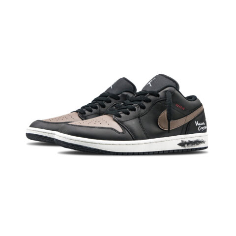 Jordan Air Jordan 1 ‘Dark Roast’ Abrasion Resistant Low top Vintage Basketball Shoes Men’s Black Brown