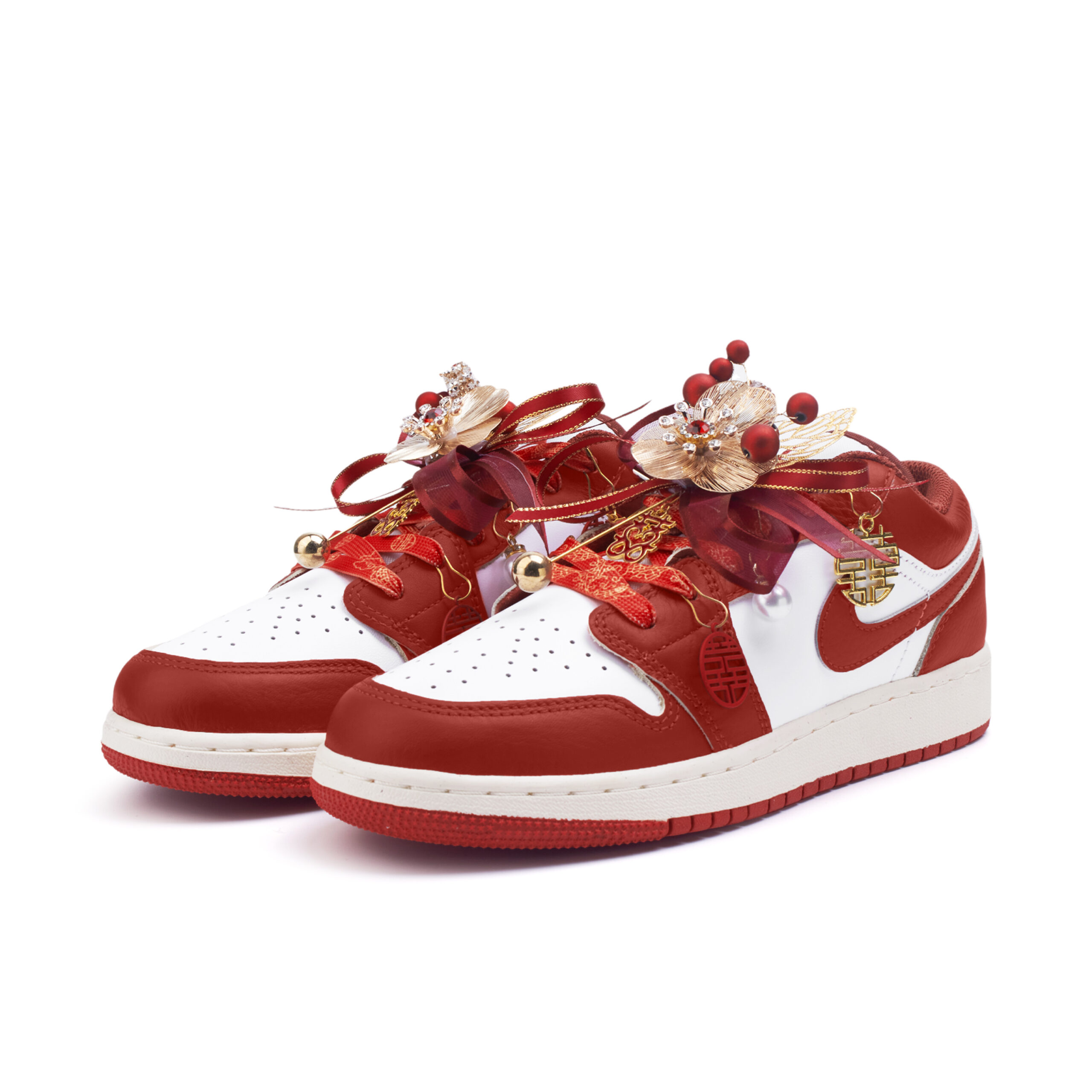 Jordan Air Jordan 1 Low top Vintage Basketball Shoes Women’s Red