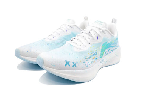 Li Ning Wuyue Abrasion Resistant Slip Resistant Low top Physical Fitness Test & Exam Running Shoes Men’s Sky Blue