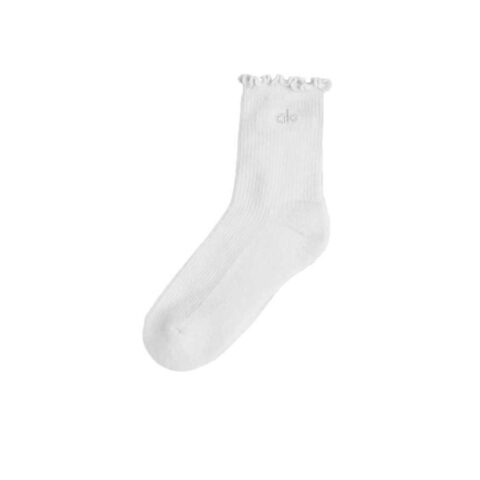 Alo Yoga Lettuce Edge Sock Crew Socks Women’s