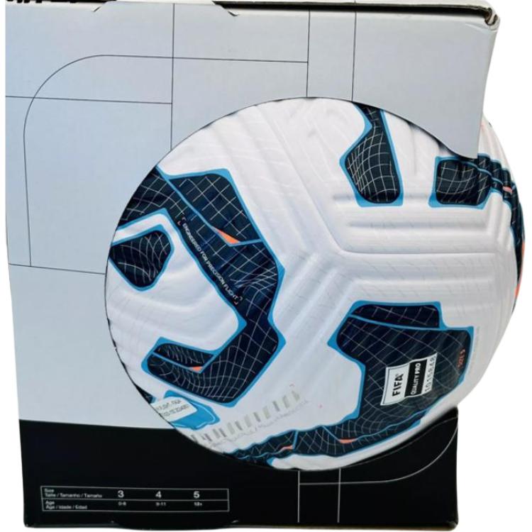 Nike Size 5 Soccer Ball Pu Unisex White Blue