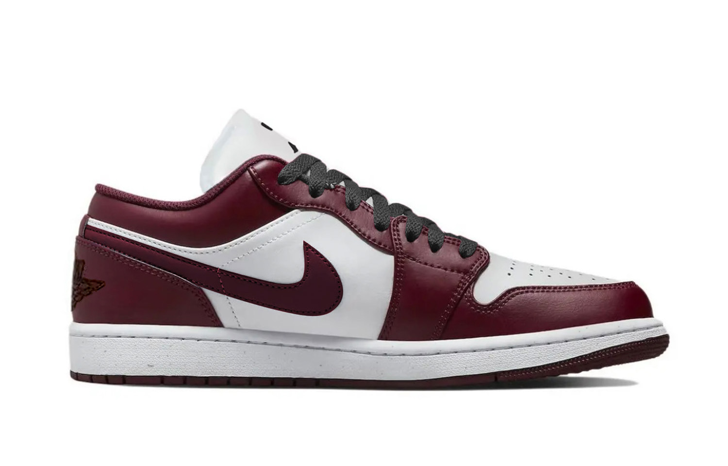 Jordan Air Jordan 1 Heart Of Bordeaux Classic And Versatile Abrasion Resistant Low top Vintage Basketball Shoes Unisex