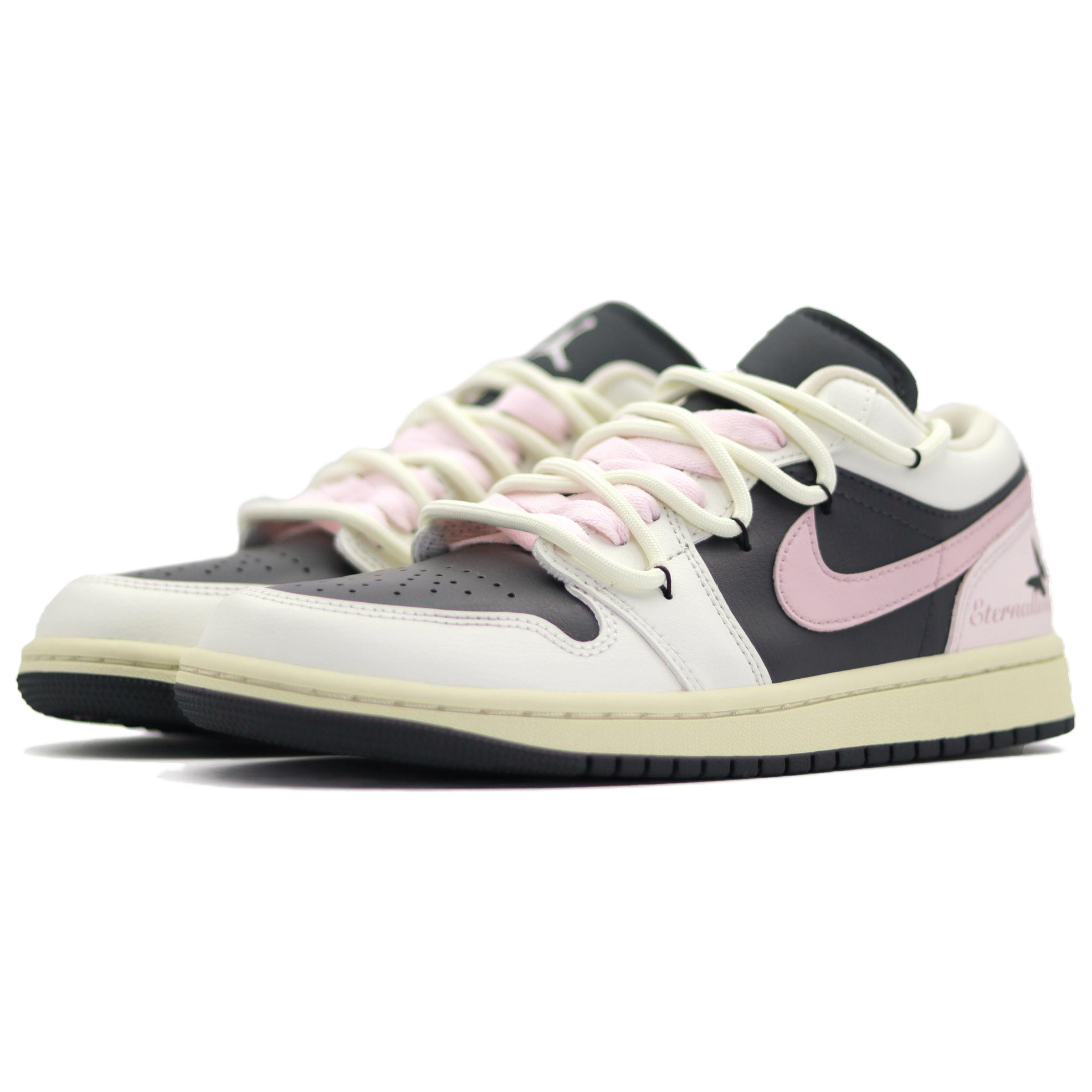 Jordan Air Jordan 1 Abrasion Resistant Low top Vintage Basketball Shoes Women’s Pink