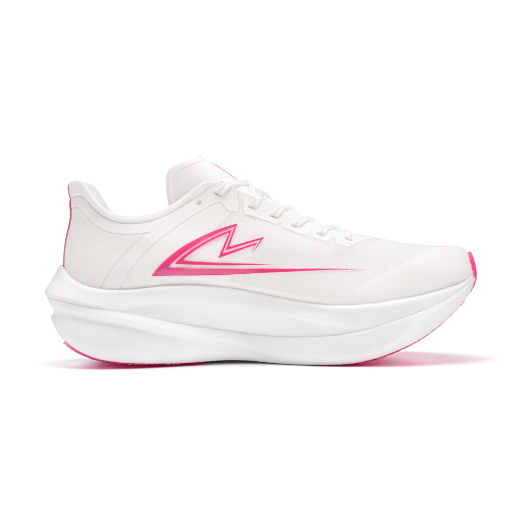 YINSUMAO Casual Marathon Long Distance Running Sprint Running Shoes Unisex White Pink