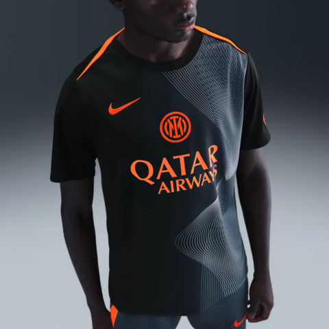 Nike Inter Milan Academy Pro Third Big Kids’ Nike Dri FIT Total 90 Soccer Pre Match Top