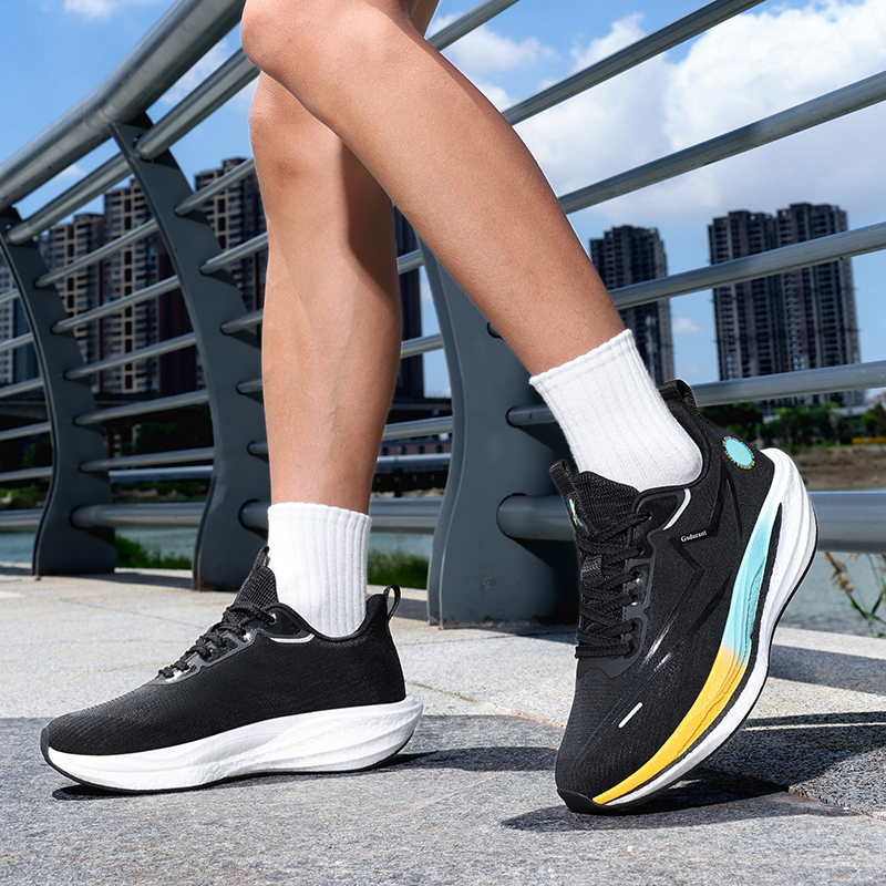 GAISIDULANTE Abrasion Resistant Slip Resistant Abrasion Resistant Slip Resistant Low top Running Shoes Unisex Black