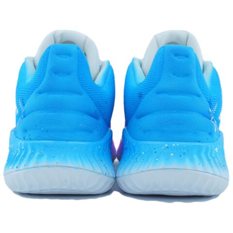 Adidas Pro Bounce 2018 Fenggu Purple Mist Abrasion Resistant Support Rebound Low top Basketball Shoes Men’s Pink Blue