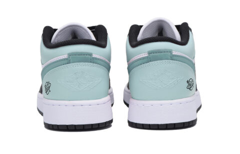 Jordan Air Jordan 1 Low top Vintage Basketball Shoes Men’s White Cyan