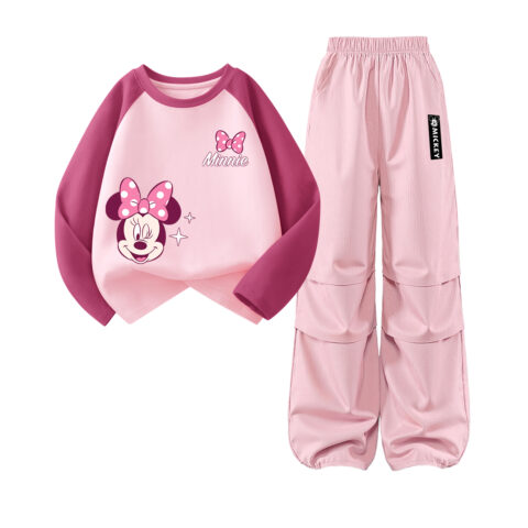 Disney Kids Casual Sportswear Crew Neck Moderate