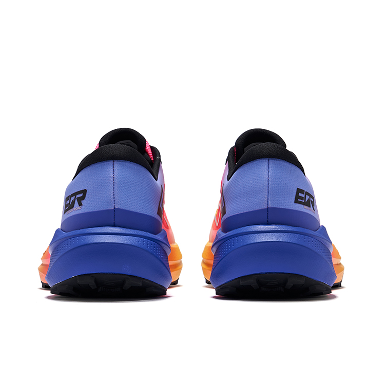 Erke Mugen PRO Running Shoes Men’s Low Top Jasmine Yellow/Fluorescent Rose Pink/Electric Blue Purple
