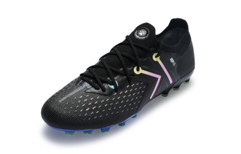 KELME Quick Spark 5.0 MG Multi Ground Artificial Turf Cushioning Abrasion Resistant Rebound Soccer Shoes Men’s Black