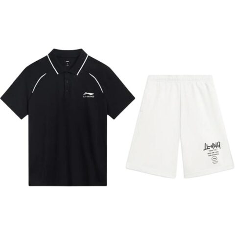 Li Ning Casual Sportswear Unisex Black+White