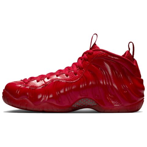 Nike Foamposite Pro Mid top Vintage Basketball Shoes Unisex Red Black