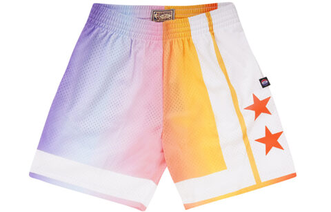 Mitchell Ness Basketball Shorts Men’s Multicolor White & Pink & Orange