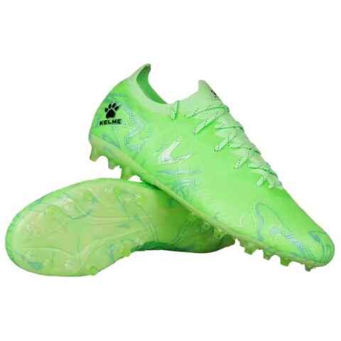 KELME MG Multi Ground Artificial Turf Slip Resistant Abrasion Resistant Soccer Shoes Men’s Green