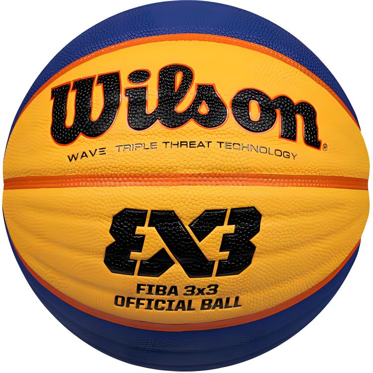 Wilson Pu Basketball Yellow Blue Size 6 Training Unisex