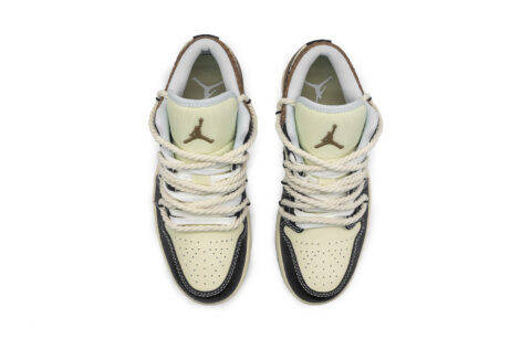 Jordan Air Jordan 1 Slip Resistant Abrasion Resistant Low top Vintage Basketball Shoes Men’s Black