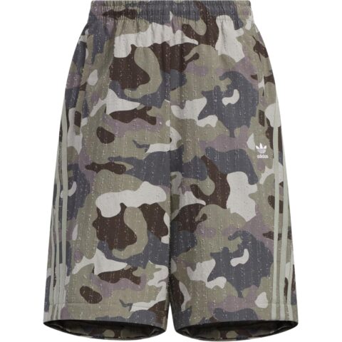 Adidas Originals ADILENIUM CAMO TRACK TRACKSUIT BOTTOMS Sports Pants Unisex Strata Olive Green
